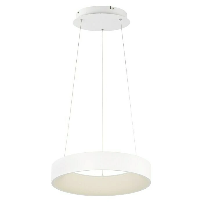 WOFI Cameron LED-Pendelleuchte Rund 28 W, Ø X H: 45 X 150 Cm, Weiß, Kaltweiß 7 WOFI Cameron LED-Pendelleuchte Rund 28 W, Ø X H: 45 X 150 Cm, Weiß, Kaltweiß – Bild 5