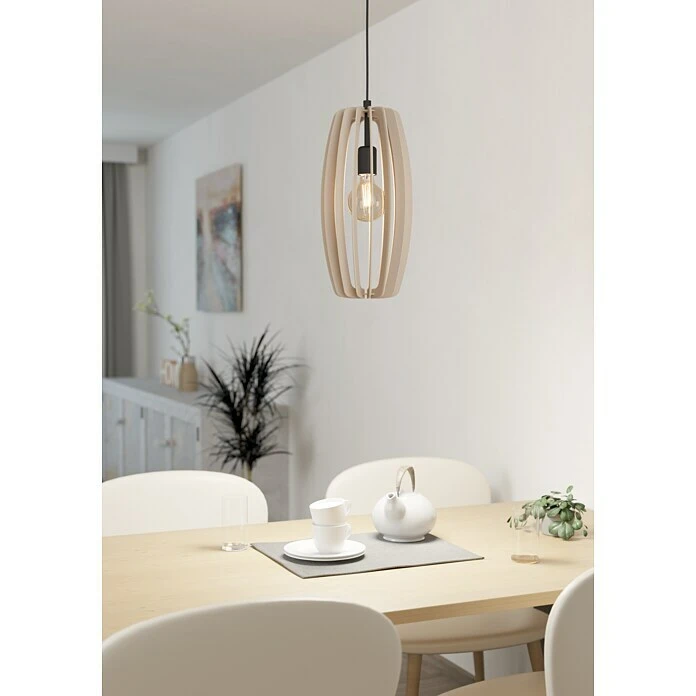 Eglo Pendelleuchte BAJAZZARA 40 W, Schwarz, E27 4 Eglo Pendelleuchte BAJAZZARA 40 W, Schwarz, E27 – Bild 2