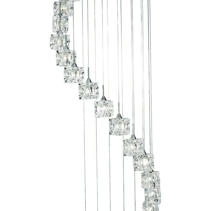 Searchlight Pendelleuchte Rund Ø X H: 450 Mm X 180 Cm, Transparent, Chrom 3 Searchlight Pendelleuchte Rund Ø X H: 450 Mm X 180 Cm, Transparent, Chrom