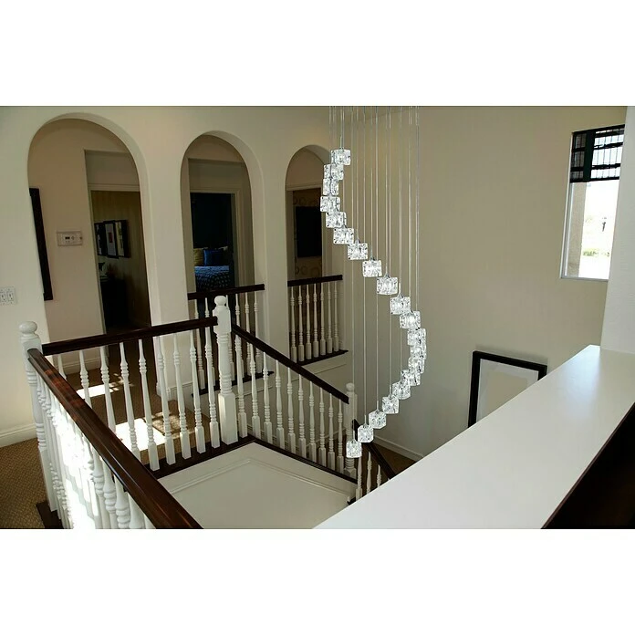 Searchlight Pendelleuchte Rund Ø X H: 450 Mm X 180 Cm, Transparent, Chrom 4 Searchlight Pendelleuchte Rund Ø X H: 450 Mm X 180 Cm, Transparent, Chrom – Bild 2