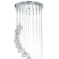 Searchlight Pendelleuchte Rund Ø X H: 450 Mm X 180 Cm, Transparent, Chrom 7 Searchlight Pendelleuchte Rund Ø X H: 450 Mm X 180 Cm, Transparent, Chrom -Beleuchtung 12 1757