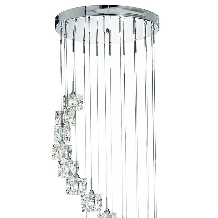 Searchlight Pendelleuchte Rund Ø X H: 450 Mm X 180 Cm, Transparent, Chrom 5 Searchlight Pendelleuchte Rund Ø X H: 450 Mm X 180 Cm, Transparent, Chrom – Bild 3