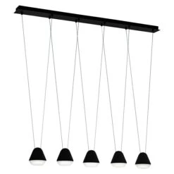 Eglo Pendelleuchte PALBIETA 15 W, L X B X H: 116 X 115 X 110 Cm, Schwarz, GU10