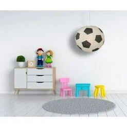 Niermann Pendelleuchte Rund Fußball Weiß/Schwarz -Beleuchtung 12 1776