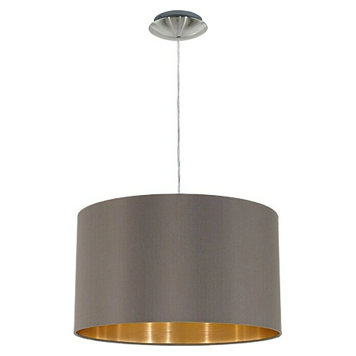 Eglo Maserlo Pendelleuchte Rund Braun, Höhe: 110 Cm, Durchmesser: 380 Mm 3 Eglo Maserlo Pendelleuchte Rund Braun, Höhe: 110 Cm, Durchmesser: 380 Mm