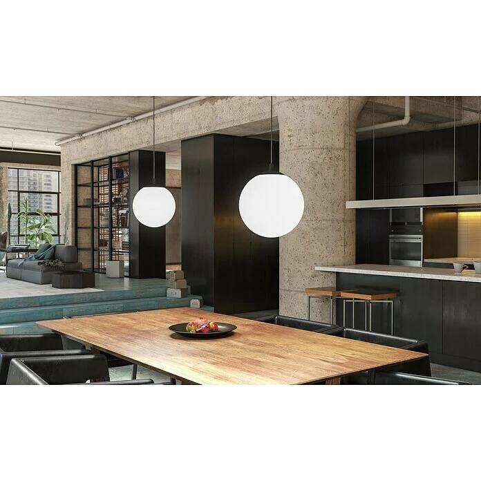 WOFI Pendelleuchte Point 60 W, L X B X H: 30 X 30 X 150 Cm, Schwarz, E27 6 WOFI Pendelleuchte Point 60 W, L X B X H: 30 X 30 X 150 Cm, Schwarz, E27 – Bild 4