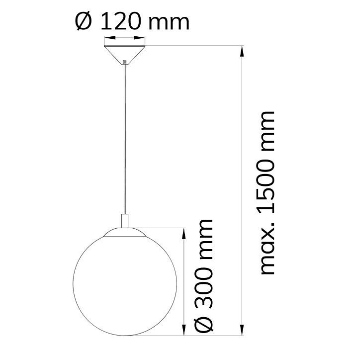 WOFI Pendelleuchte Point 60 W, L X B X H: 30 X 30 X 150 Cm, Schwarz, E27 8 WOFI Pendelleuchte Point 60 W, L X B X H: 30 X 30 X 150 Cm, Schwarz, E27 – Bild 6