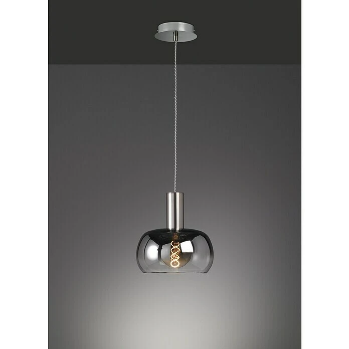 Honsel Leuchten Pendelleuchte Rund Brad 40 W, Nickel/Aluminium, E27 5 Honsel Leuchten Pendelleuchte Rund Brad 40 W, Nickel/Aluminium, E27 – Bild 3