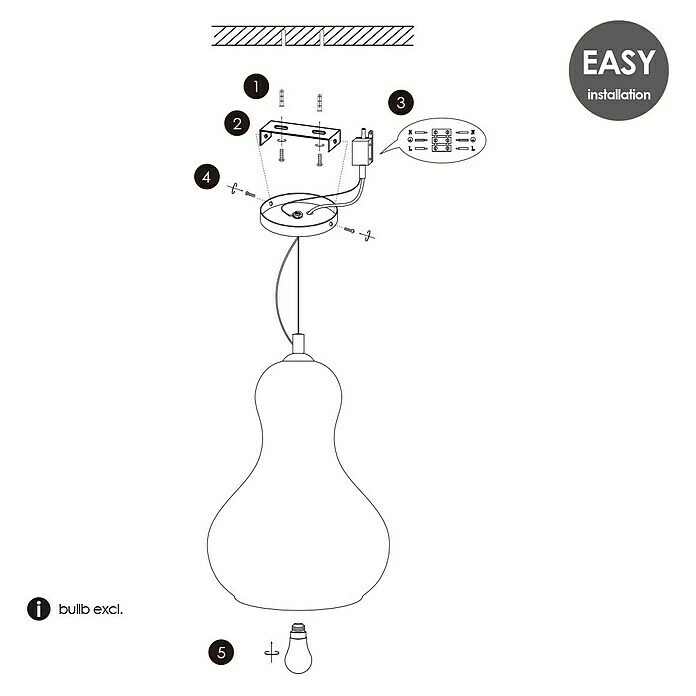 Home Sweet Home Pendelleuchte Rund Bello Ø X H: 300 Mm X 145 Cm, Transparent 7 Home Sweet Home Pendelleuchte Rund Bello Ø X H: 300 Mm X 145 Cm, Transparent – Bild 5