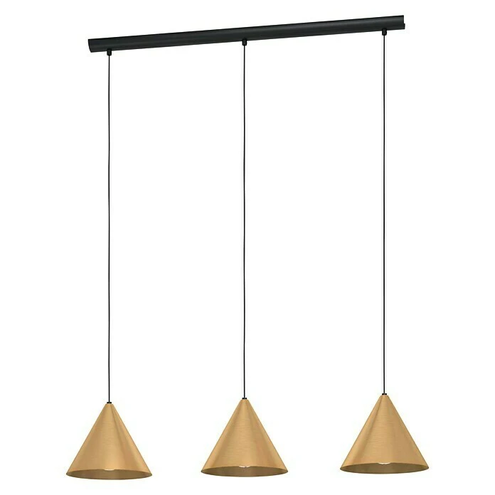 Eglo Pendelleuchte NARICES 40 W, L X B X H: 92 X 22 X 110 Cm, Schwarz, E27 3 Eglo Pendelleuchte NARICES 40 W, L X B X H: 92 X 22 X 110 Cm, Schwarz, E27