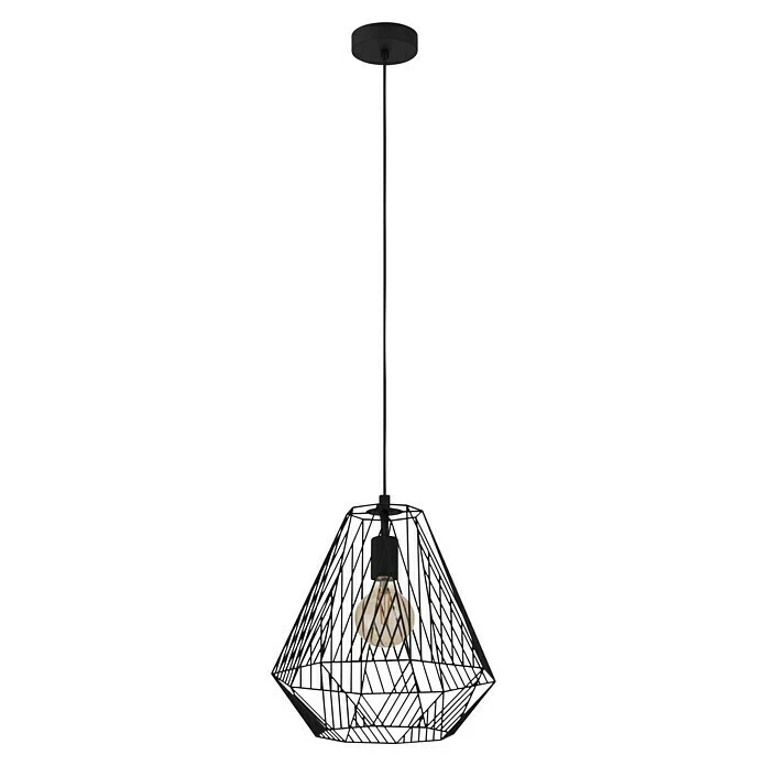 Eglo Pendelleuchte Rund STYPE 40 W, Ø X H: 330 Mm X 110 Cm, Schwarz, E27 3 Eglo Pendelleuchte Rund STYPE 40 W, Ø X H: 330 Mm X 110 Cm, Schwarz, E27