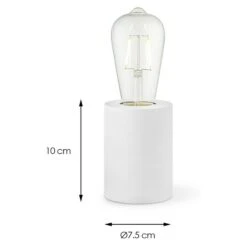 Home Sweet Home Lampenfuß Dry 10 W, E27, Weiß, Höhe: 10 Cm 10 Home Sweet Home Lampenfuß Dry 10 W, E27, Weiß, Höhe: 10 Cm -Beleuchtung 12 186