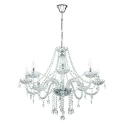 Eglo Kronleuchter Basilano 1 Ø X H: 820 Mm X 130 Cm, Anzahl Leuchtmittel: 8 Stk.