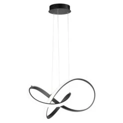 WOFI Indigo LED-Pendelleuchte 44 W, L X B X H: 55 X 55 X 27 Cm, Schwarz, Warmweiß -Beleuchtung 12 1881