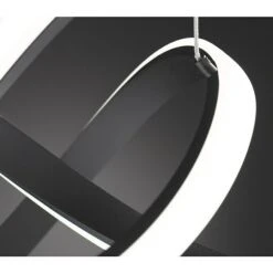 WOFI Indigo LED-Pendelleuchte 44 W, L X B X H: 55 X 55 X 27 Cm, Schwarz, Warmweiß -Beleuchtung 12 1882