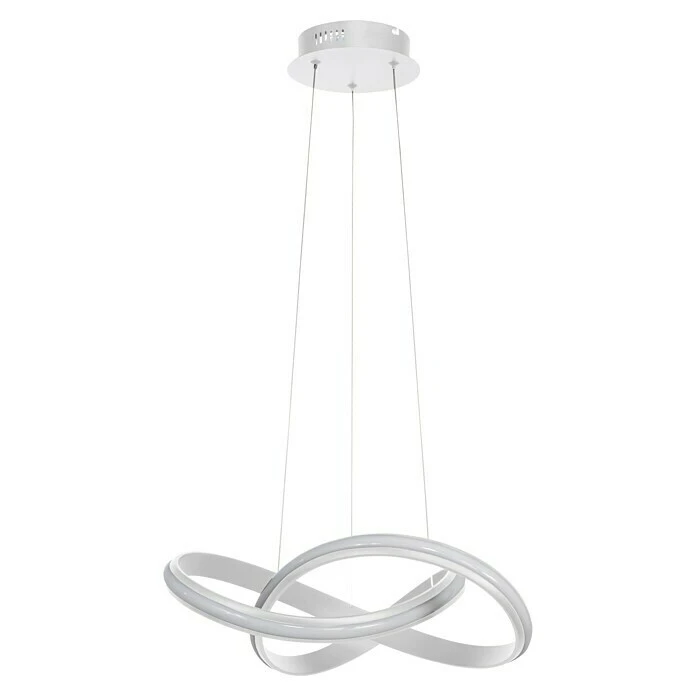 WOFI LED-Pendelleuchte Salo 28 W, L X B X H: 50 X 45 X 150 Cm, Weiß, Warmweiß 6 WOFI LED-Pendelleuchte Salo 28 W, L X B X H: 50 X 45 X 150 Cm, Weiß, Warmweiß – Bild 4