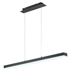 Reality Leuchten LED-Pendelleuchte Agano 132 W, L X B X H: 8 X 100 X 150 Cm, Schwarz