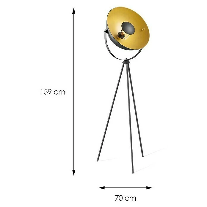 Home Sweet Home Fabriq Bow Stehleuchte Höhe: 159 Cm, Schwarz 7 Home Sweet Home Fabriq Bow Stehleuchte Höhe: 159 Cm, Schwarz – Bild 5