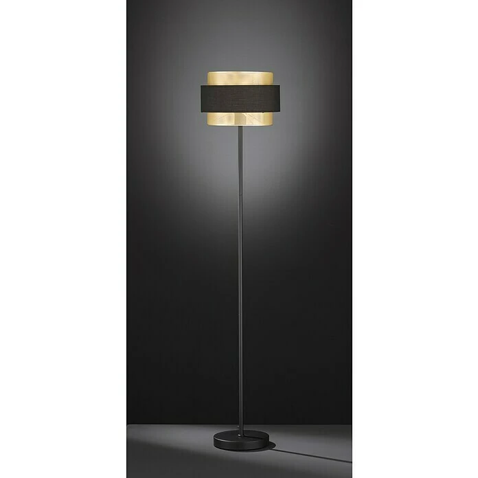 WOFI Grove Stehleuchte 40 W, Höhe: 174 Cm, Schwarz/Gold, E27 3 WOFI Grove Stehleuchte 40 W, Höhe: 174 Cm, Schwarz/Gold, E27