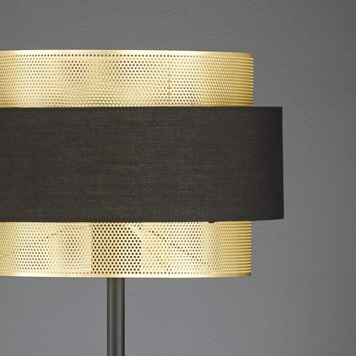 WOFI Grove Stehleuchte 40 W, Höhe: 174 Cm, Schwarz/Gold, E27 5 WOFI Grove Stehleuchte 40 W, Höhe: 174 Cm, Schwarz/Gold, E27 – Bild 3