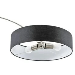 Stehleuchte 180 W, Höhe: 204 Cm, Schwarz, E27 -Beleuchtung 12 1956