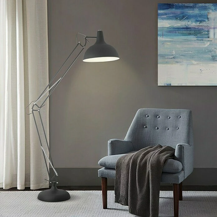 Home Sweet Home Job Stehleuchte Ø X H: 38 Cm X 1,8 M, Schwarz 4 Home Sweet Home Job Stehleuchte Ø X H: 38 Cm X 1,8 M, Schwarz – Bild 2