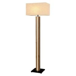 Britop Lighting Flame Stehleuchte 60 W, Höhe: 155 Cm, Schwarz, Beige, E27