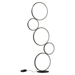 Trio Leuchten LED-Stehleuchte Rondo 36 W, Höhe: 115 Cm, Schwarz, Warmweiß