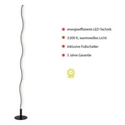 Paul Neuhaus LED-Stehleuchte Wave 29 W, Höhe: 120 Cm, Gold, Warmweiß 9 Paul Neuhaus LED-Stehleuchte Wave 29 W, Höhe: 120 Cm, Gold, Warmweiß -Beleuchtung 12 2030