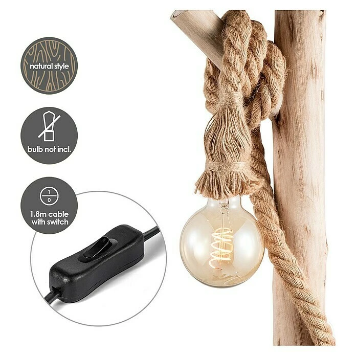 Home Sweet Home Tischleuchte Maritime 10 W, Beige 5 Home Sweet Home Tischleuchte Maritime 10 W, Beige – Bild 3