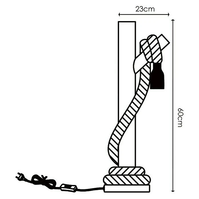 Home Sweet Home Tischleuchte Maritime 10 W, Beige 6 Home Sweet Home Tischleuchte Maritime 10 W, Beige – Bild 4