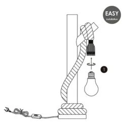 Home Sweet Home Tischleuchte Maritime 10 W, Beige 11 Home Sweet Home Tischleuchte Maritime 10 W, Beige -Beleuchtung 12 210