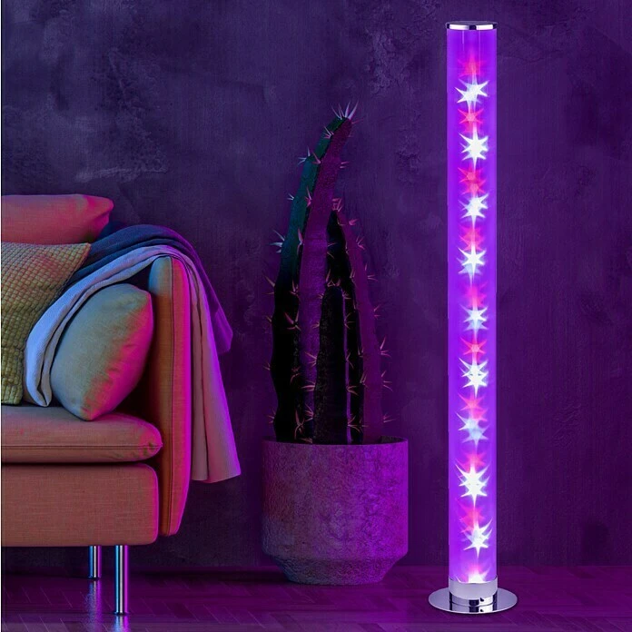 Reality Leuchten LED-Stehleuchte RICO 4 W, Höhe: 100 Cm, Chrom, Warmweiß 3 Reality Leuchten LED-Stehleuchte RICO 4 W, Höhe: 100 Cm, Chrom, Warmweiß