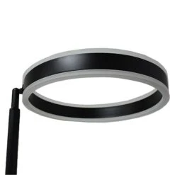 Lavida Ring LED-Stehleuchte Höhe: 180 Cm, Schwarz, Warmweiß -Beleuchtung 12 2118