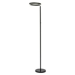 Lavida Ring LED-Stehleuchte Höhe: 180 Cm, Schwarz, Warmweiß -Beleuchtung 12 2120