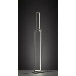 WOFI Muriel LED-Stehleuchte 33 W, Höhe: 146 Cm, Dunkelgrau, Warmweiß