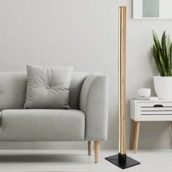 Beleuchtung 43 Globo Doro LED-Stehleuchte 30 W, L X B X H: 25 X 18 X 123 Cm, Schwarz, Warmweiß