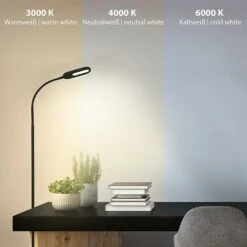 Briloner LED-Stehleuchte Höhe: 128 Cm, Schwarz -Beleuchtung 12 2157