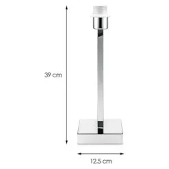 Home Sweet Home Lampenfuß Gomez 40 W, Farbe: Chrom, Höhe: 40 Cm 10 Home Sweet Home Lampenfuß Gomez 40 W, Farbe: Chrom, Höhe: 40 Cm -Beleuchtung 12 224