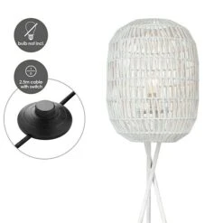 Home Sweet Home Rope Stehleuchte Höhe: 150 Cm, Weiß -Beleuchtung 12 2280