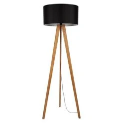 Britop Lighting Stehleuchte Mora 60 W, Höhe: 160 Cm, Braun, Schwarz, E27