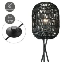 Home Sweet Home Rope Stehleuchte Höhe: 150 Cm, Schwarz -Beleuchtung 12 2311