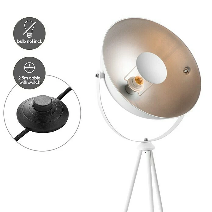 Home Sweet Home Fabriq Bow Stehleuchte Höhe: 159 Cm, Weiß 4 Home Sweet Home Fabriq Bow Stehleuchte Höhe: 159 Cm, Weiß – Bild 3