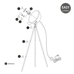 Home Sweet Home Fabriq Bow Stehleuchte Höhe: 159 Cm, Weiß 10 Home Sweet Home Fabriq Bow Stehleuchte Höhe: 159 Cm, Weiß -Beleuchtung 12 2345