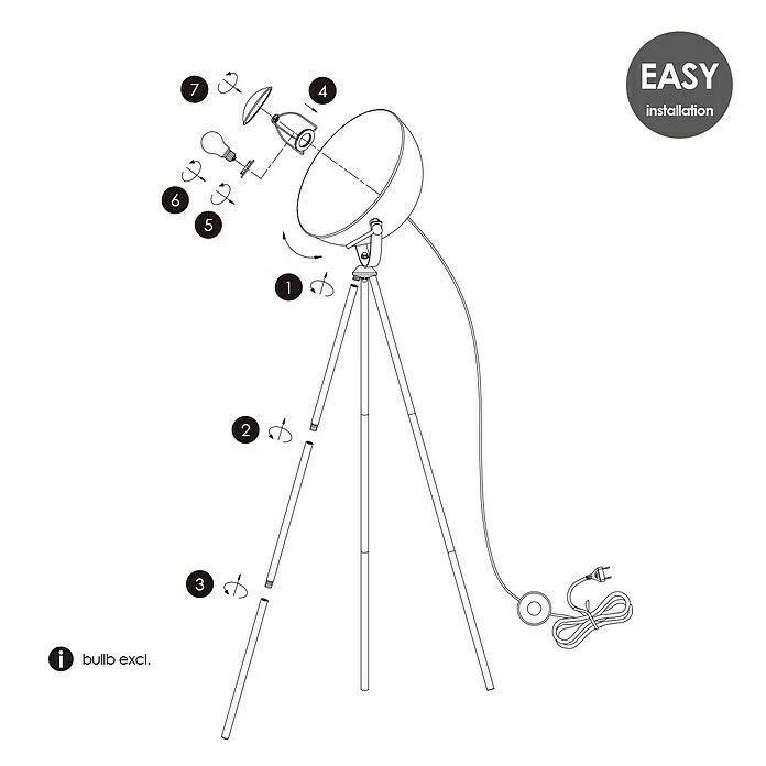 Home Sweet Home Fabriq Bow Stehleuchte Höhe: 159 Cm, Weiß 6 Home Sweet Home Fabriq Bow Stehleuchte Höhe: 159 Cm, Weiß – Bild 5