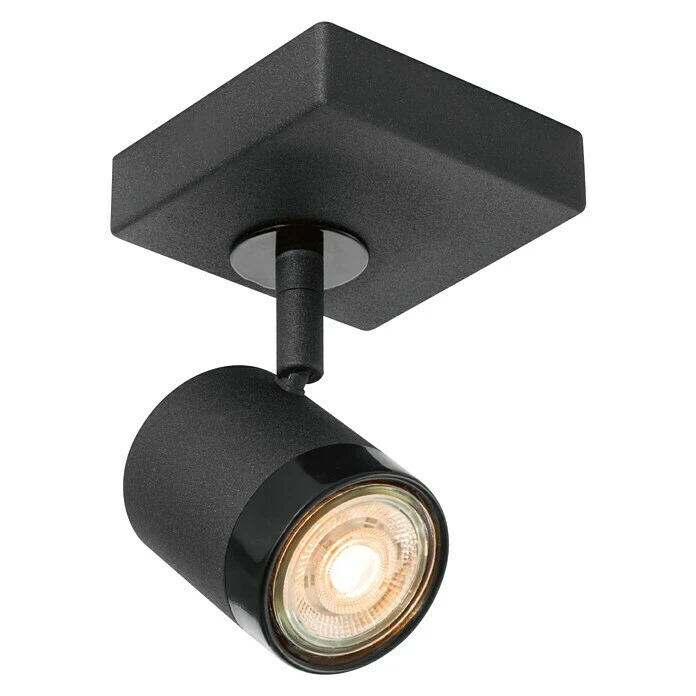 Home Sweet Home LED-Wandstrahler Manu 5,8 W, L X B X H: 9,5 X 9,5 X 15 Cm, Sandschwarz, Warmweiß 2 Home Sweet Home LED-Wandstrahler Manu 5,8 W, L X B X H: 9,5 X 9,5 X 15 Cm, Sandschwarz, Warmweiß