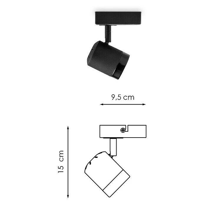Home Sweet Home LED-Wandstrahler Manu 5,8 W, L X B X H: 9,5 X 9,5 X 15 Cm, Sandschwarz, Warmweiß 6 Home Sweet Home LED-Wandstrahler Manu 5,8 W, L X B X H: 9,5 X 9,5 X 15 Cm, Sandschwarz, Warmweiß – Bild 5