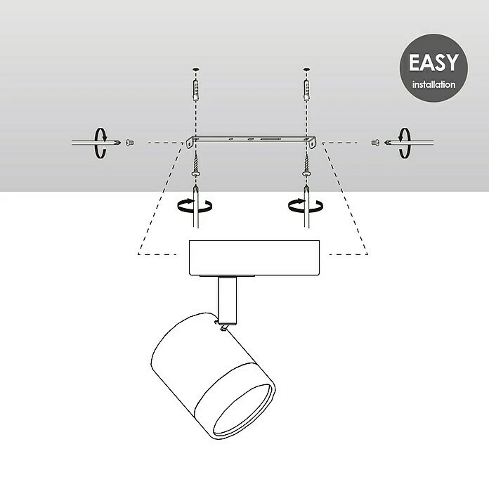 Home Sweet Home LED-Wandstrahler Manu 5,8 W, L X B X H: 9,5 X 9,5 X 15 Cm, Sandschwarz, Warmweiß 7 Home Sweet Home LED-Wandstrahler Manu 5,8 W, L X B X H: 9,5 X 9,5 X 15 Cm, Sandschwarz, Warmweiß – Bild 6