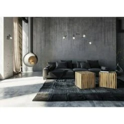 Honsel Leuchten Wandleuchte Rund Ran 40 W, Grau/Nickel, E14 -Beleuchtung 12 2357