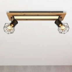 Globo Deckenstrahler PRISKA 18 W, L X B X H: 60 X 15 X 22,5 Cm, Schwarz, Sonstige, 1 Stk.